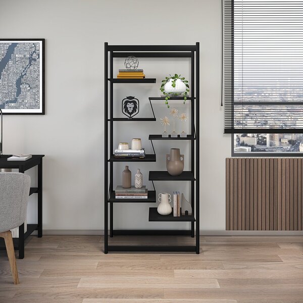 Estante Office Innovare Com Um Estilo Industrial Preto
