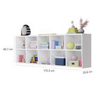 Estante Organizador De Brinquedos 10 Prateleiras Ely Branco