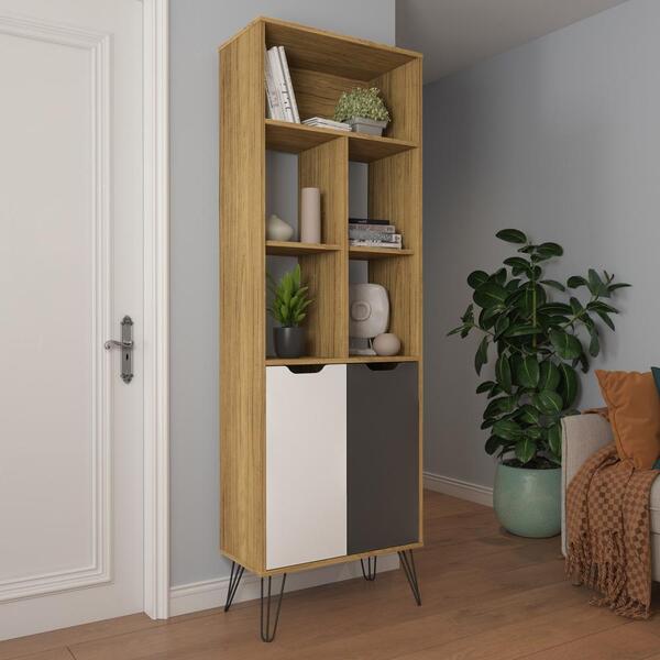 Estante Organizadora 60cm Com 2 Portas Multimóveis Cr25215
