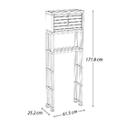 Estante Organizadora Com Portas Para Banheiro Branco Rimax