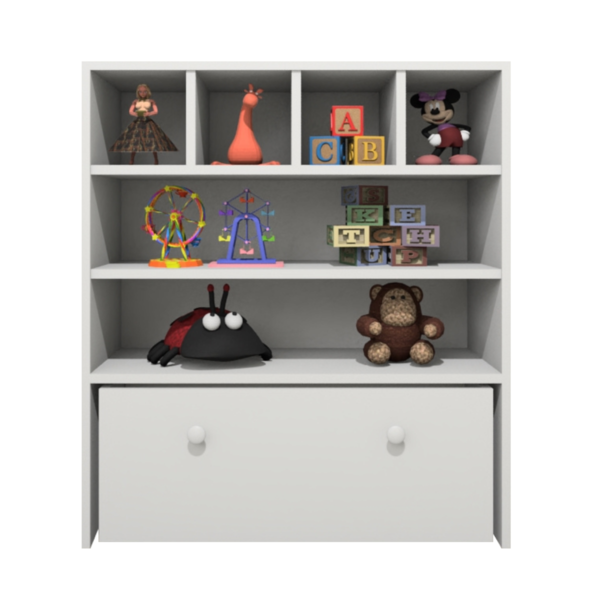 Estante Organizadora De Brinquedos Infantil Em Mdf Plancasa B