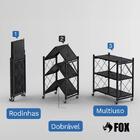 Estante Organizadora Dobrável 3 Níveis Fox Preta