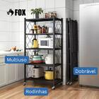 Estante Organizadora Dobrável 5 Níveis Fox Preta