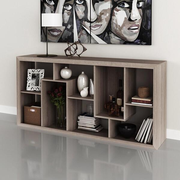 Estante Organizadora Escritório Multimóveis Cr25008 Carvalho