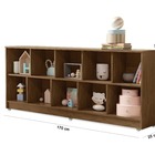 Estante Organizadora Horizontal Amêndoa Com Rodízios Em Gel