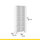 Estante Organizadora Nicho Multiuso 74 X 185 X 30 Cm 10 Nicho