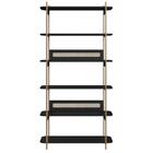 Estante Oslo Artesano 90 Cm (largura) Mdp Nero Palha Sintétic