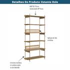 Estante Oslo Cor Hanover Base Aço Dourado