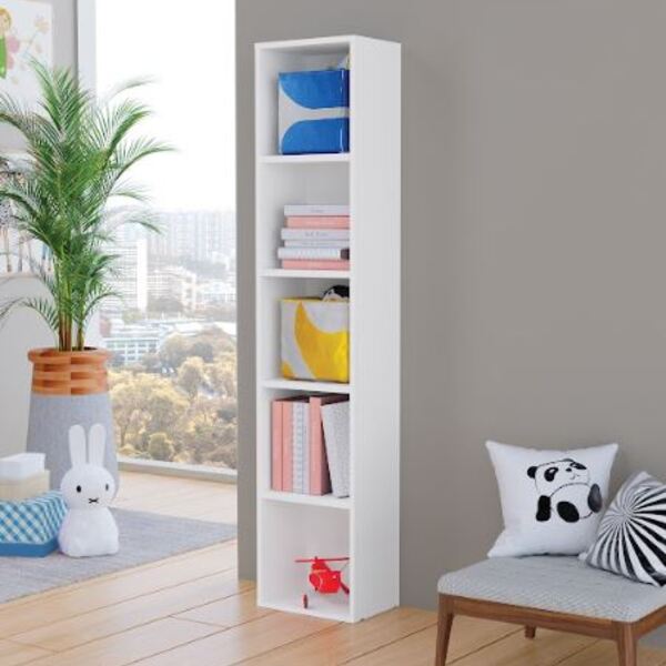 Estante P/ Livros Objetos C/ 5 Nichos Vertical Gabi Br Mdf
