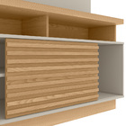 Estante Painel Para Tv 60 Pol Com Led 200cm Dora L06 Carvalho