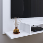 Estante Painel Suspenso TV 48 Polegadas Nicho Organizador Pra