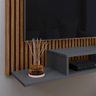 Estante Painel Suspenso Tv 48 Polegadas Nicho Organizador Pra