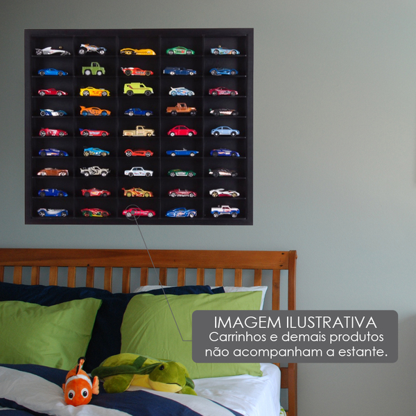 Estante Para 45 Carrinhos Em Miniaturas Tipo Hot Wheels – Mdf