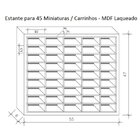 Estante Para 45 Carrinhos Tipo Hot Wheels Casatema Madeiraori