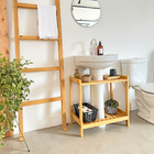 Estante Para Banheiro Coluna Angra Em Madeira Mel - Mel