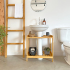 Estante Para Banheiro Coluna Angra Em Madeira Mel - Mel