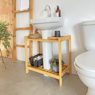 Estante Para Banheiro Coluna Angra Em Madeira Mel - Mel