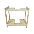 Estante Para Banheiro Coluna Angra Em Madeira - Natural