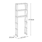 Estante Para Banheiro Com 03 Prateleiras Branco Rimax