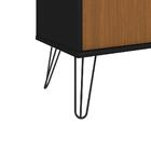 Estante Para Escritório 2 Portas Desio Freijó Preto