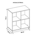 Estante Para Escritório Cubic Cinza