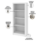 Estante Para Escritório E Home Office 03 Prateleiras Denver 1