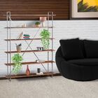 Estante Para Escritório Home Office Lorran 140cm Grafite Made