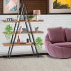 Estante Para Escritório Home Office Malmo Grafite Madeira Mac