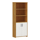 Estante Para Escritório Linha Argos Carvalho/branco Lavado 2