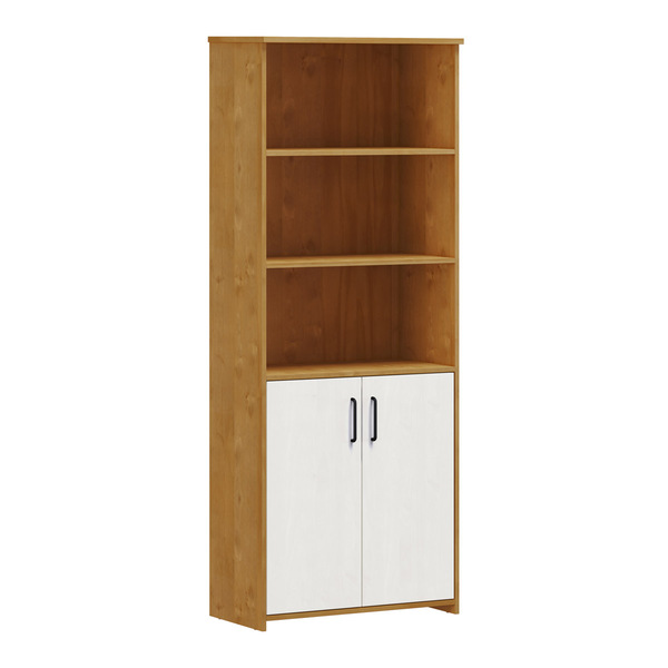 Estante Para Escritório Linha Argos Carvalho/branco Lavado 2