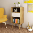 Estante Para Escritório Sala De Estar E1715 Mdp Natural/off W