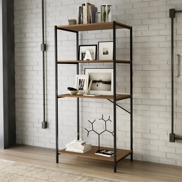 Estante Para Escritório Vintage Cleo Preto