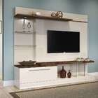 Estante Para Home Theater Allure Com Led Bege E Deck 210 Cm