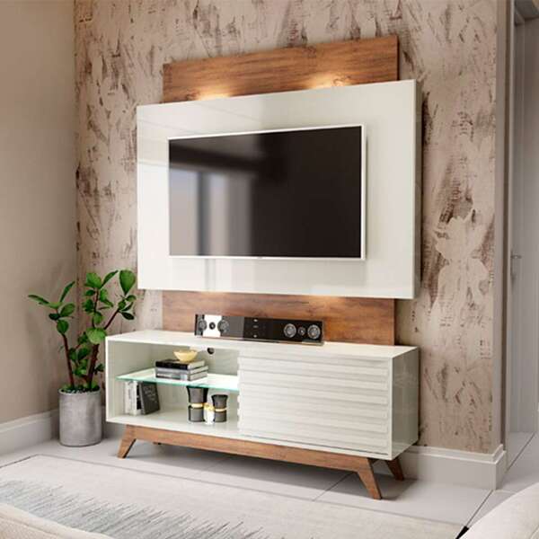 Estante Para Home Theater E Tv 55 Polegadas Com Led San Polo