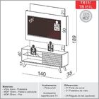 Estante Para Home Theater E Tv 55 Polegadas San Polo Off Whit