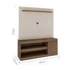 Estante Para Home Theater E Tv Até 60 Polegadas Capri Marrom