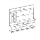 Estante Para Home Theater E Tv Até 60 Polegadas Eldorado 2 Pt