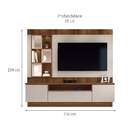 Estante Para Home Theater E Tv Até 65 Polegadas Araguaia Frei