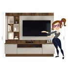Estante Para Home Theater E Tv Até 65 Polegadas Araguaia Frei