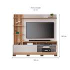 Estante Para Home Theater E Tv Até 65 Polegadas Com Led Macei