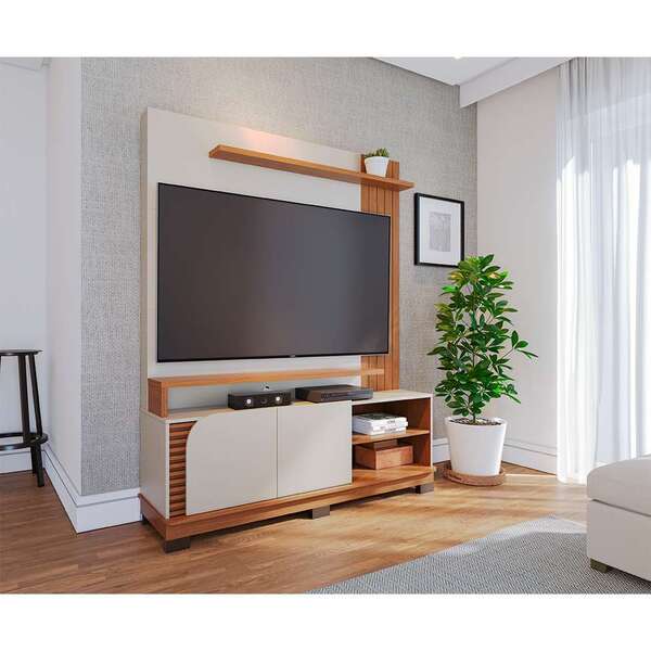 Estante Para Home Theater E Tv Até 65 Polegadas Jurerê 2 Pt O