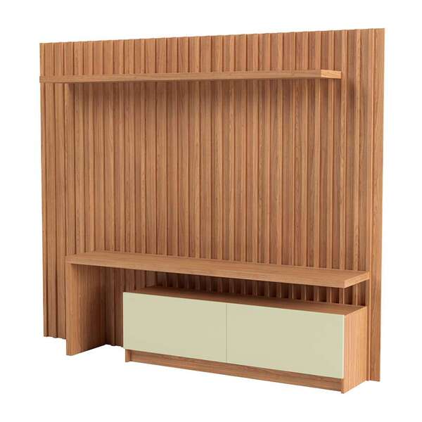 Estante Para Home Theater E Tv Até 65 Polegadas Kira 2 Pt Fre