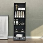 Estante Para Livro 183x57x30 Cm Preto