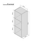 Estante Para Livro Everest Armário Organizador Livros Livreir