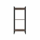 Estante Para Livro Industrial 3 Prateleiras 104cmx45cm Nogal