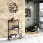 Estante Para Livro Industrial 3 Prateleiras 104cmx60cm Nogal