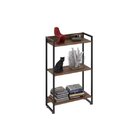 Estante Para Livro Industrial 3 Prateleiras 104cmx60cm Nogal