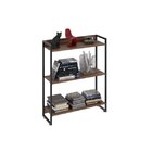 Estante Para Livro Industrial 3 Prateleiras 104cmx80cm Nogal