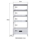 Estante Para Livros 100% Mdf Com 2 Gavetas E 4 Prateleiras El