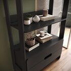 Estante Para Livros 100% Mdf Com 2 Gavetas E 4 Prateleiras El